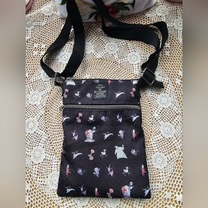 Loungefly Nightmare Before Christmas Characters Passport Crossbody Bag Used